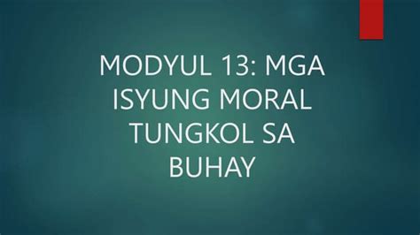 modyul 13 esp grade 10